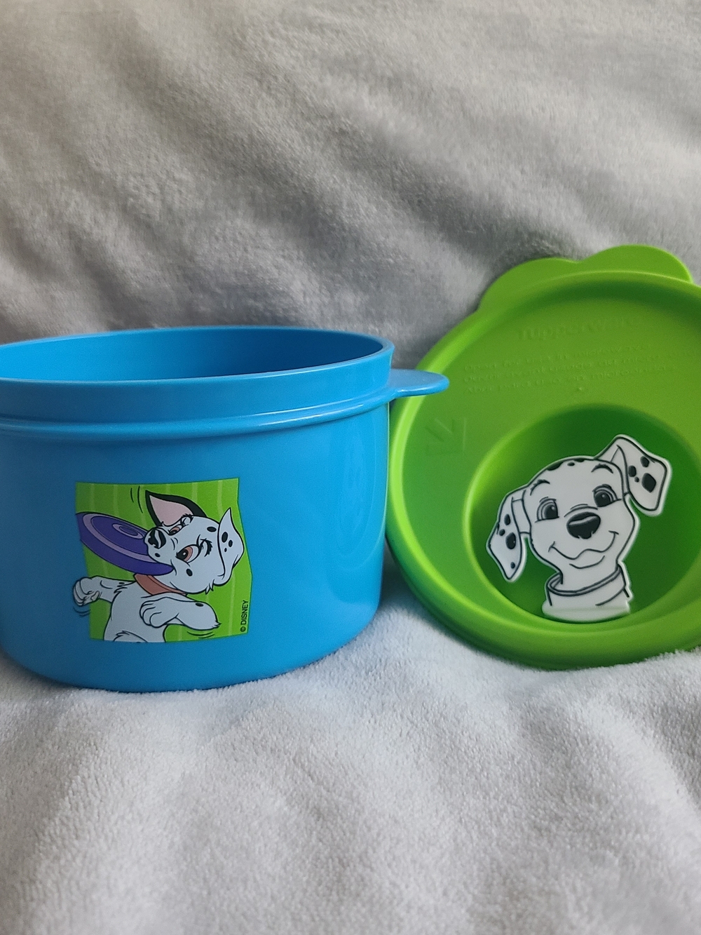 Tupperware Blue and Green 101 Dalmatians Snack Bowl Set